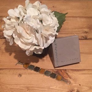 Silpada Pyrite, Bronzite and YellowJasper Bracelet